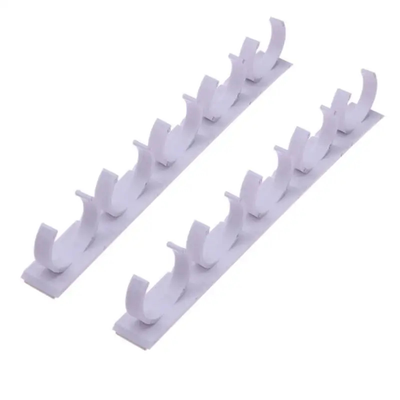 2/4 Pcs Wall Mount Ingredient Spice Bottle Rack Plastic Organizer Rack Kitchen Cabinet Door Hooks Jars Spice Holder Tool