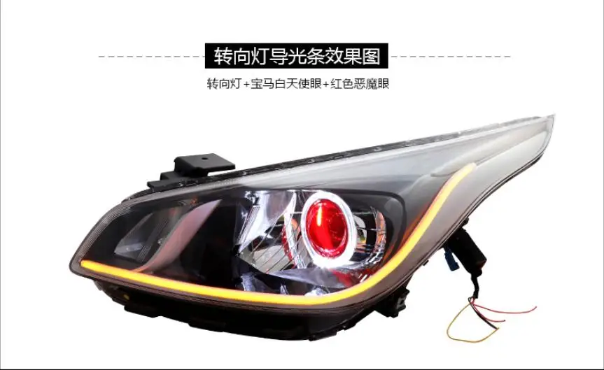 1set Bumper head lamp for KIA K2 Headlight~2019y car accessories,Front light for kia k2 rio headlamp fog