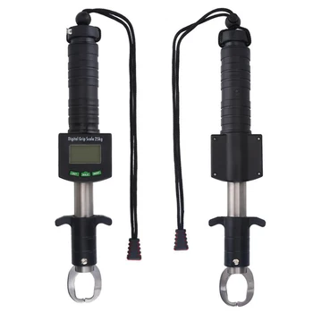

Fish Control Device Electronic Stainless Steel Fishing Lip Grip Holder Grabber Pliers with Weight Scale Ruler Tool Tackle