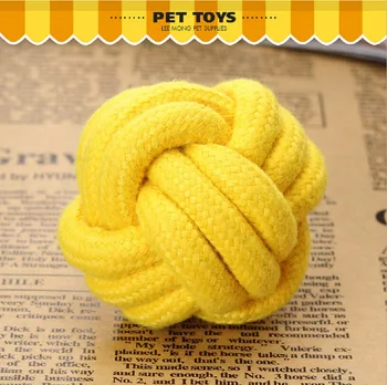 

2 pcs a set! pet dog cat puppy kitty toy chew ball knot ball