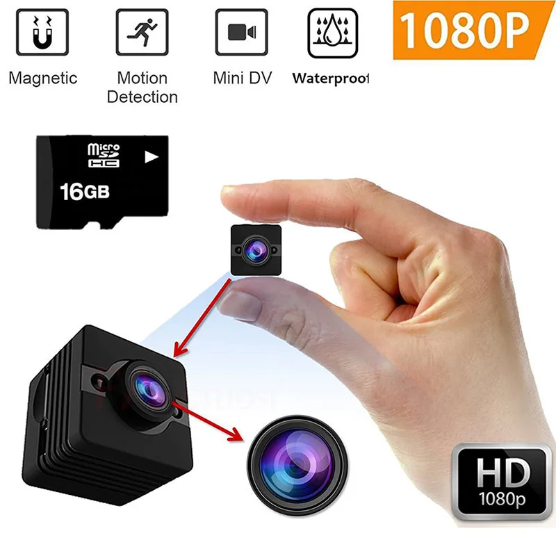 SQ 12 Smart 1080p HD маленькая секретная микро мини-камера, видеокамера ночного видения, беспроводная микро камера, Миниатюрный видеорегистратор, миниатюрный корпус DV