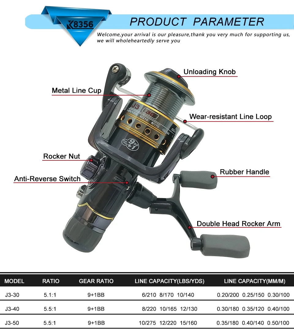 K8356 5,5: 1 9+ 1BB двойным тормозом морской рыбалки Металл Катушка море лодка спиннинг карп рыболовные катушки с дополнительной "песочные часы" 3000-5000