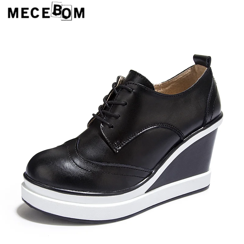 

Women shoes fashion height increasing lady wedge shoes lace-up flats platform sapato feminino size 35-40 w8922w
