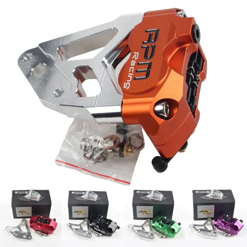 RPM CNC Motorcycle Scooter Brake Caliper + 200mm/220mm Front Disc Pump Adapter Bracket Universal For Honda Yamaha BWS 100 Aerox |