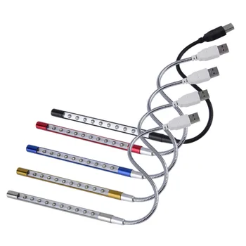 

product Mini Portable Flexible 10 LEDs USB Light Computer reading Lamp for Notebook Laptop Computer Desktop PC Keyboard