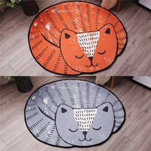 WINLIFE модный мультяшный Кот в форме ковры для детской комнаты коврик прикроватный коврик компьютерный стул Коврик Противоскользящий коврик для iving комнаты домашний коврик