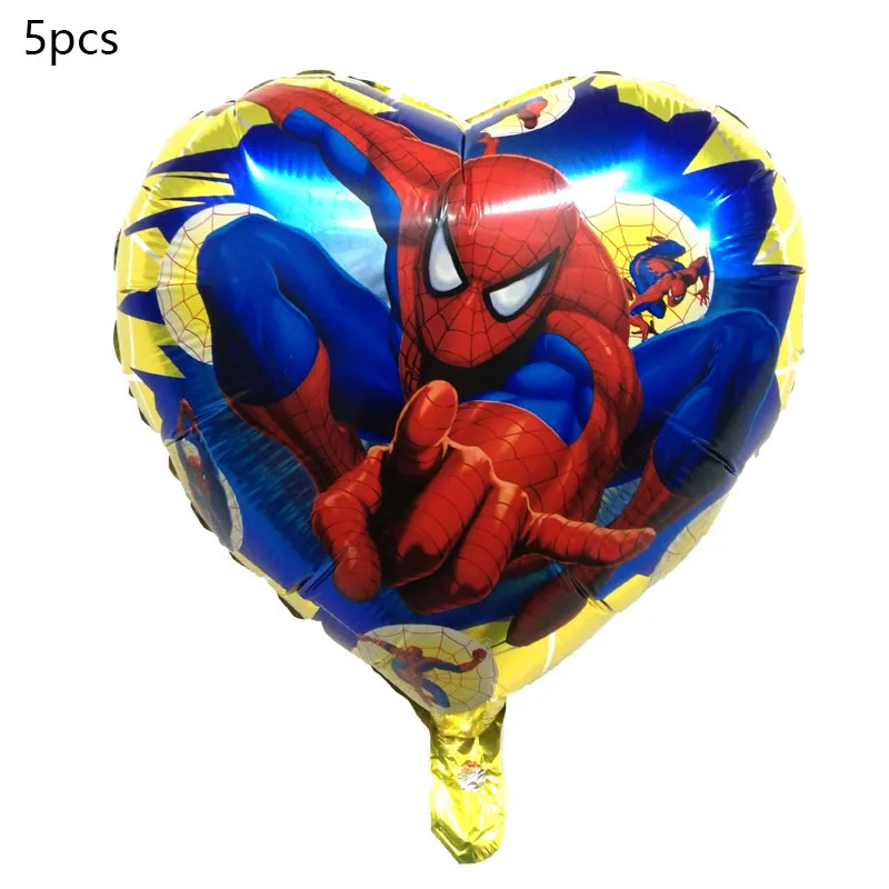 6pcs/lot Spiderman Foil Helium Balloons 30" Red Number Party Inflatable Ball Birthday Party Decoration Kids Toys Star Globos - Цвет: Фиолетовый