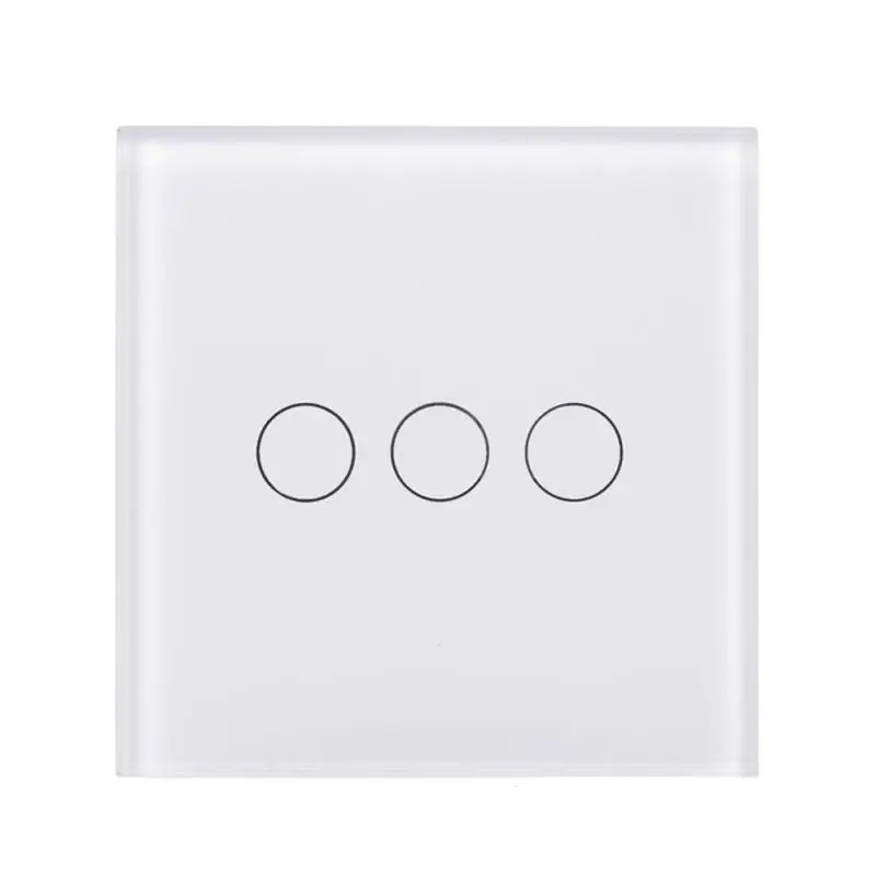 

1 pc WiFi Smart Switch 3 Gang Light Wall Switch APP Remote Alexa Share Control Work with Amazon Control Google Home Supported