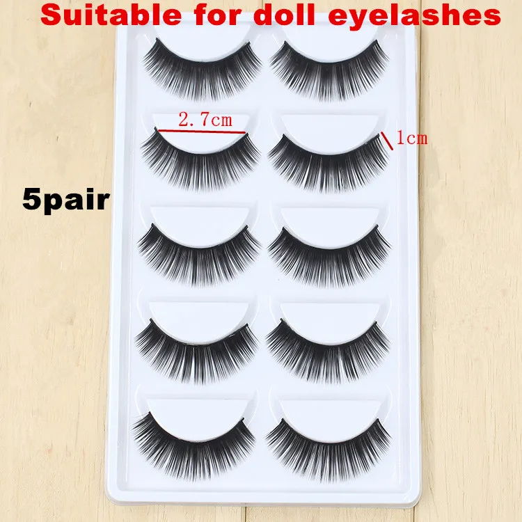 Ресницы подходит для Блит куклы 5 пар 2,7 см Blyth Куклы Аксессуары для глаз DIY модифицированные