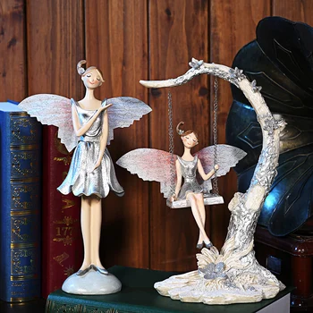 

XXXG Home Furnishing gift ornament angel living room TV cabinet European resin decoration decoration birthday gift wedding