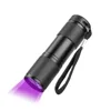 9 linterna LED UV linterna luz 395nm luz ultravioleta luz negra lámpara UV linterna AAA batería para detección de marcador ► Foto 2/6