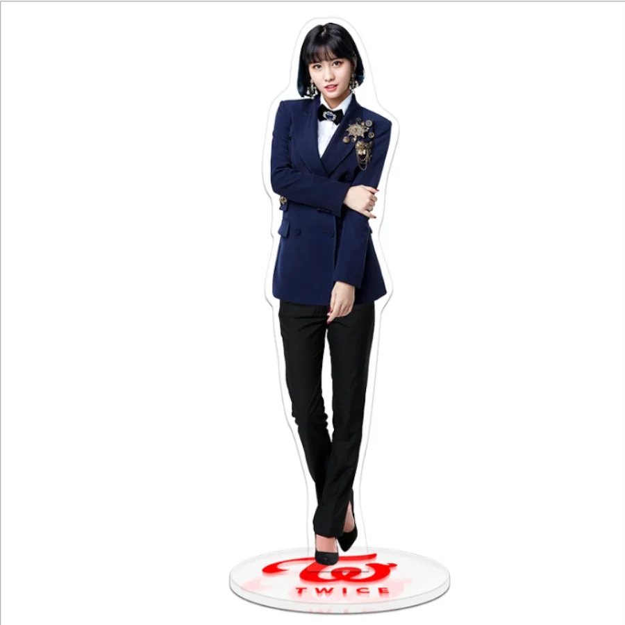 Kpop Twcie Members Uniform Acrylic Figure Doll Nayeon Sana Standing Action Table Decor Once - Цвет: MOMO