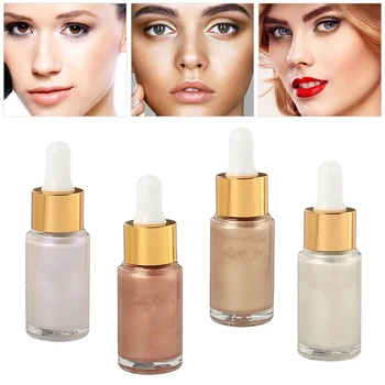 

No Logo Makeup Highlighter liquid Foundation 14ml Cosmetics Face Brighten Contour Concealer Face Highlighter Bronzer 4pcs