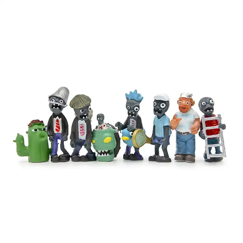 16pc Lot Plants And Zombie Doctor Garage Kits Diy Plastic