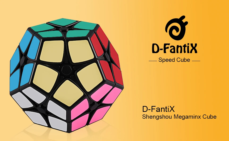 D-FantiX Shengshou 2x2 Dodecahedron скоростной куб Dodecahedron головоломка кубики черный