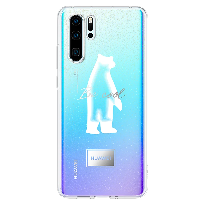 Huawei P30 Pro прозрачный чехол P30Pro двухслойный узор прозрачный чехол huawei P30 Pro прозрачное покрытие мягкий термополиуретановый полностью закрытый чехол Чехол