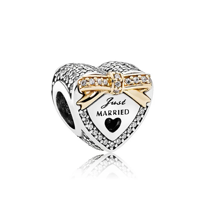 2018 новый лук узел подвески Bijoux бисер подходят оригинальный пандо браслет