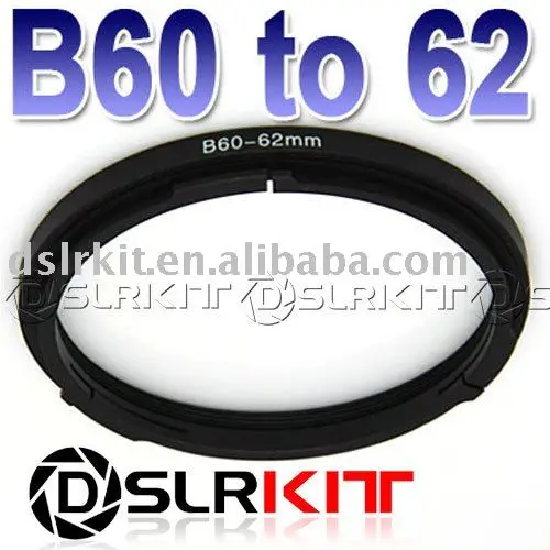 

Bayonet 60 to 62mm B60-62mm B60-62 Step Up Ring Adapter