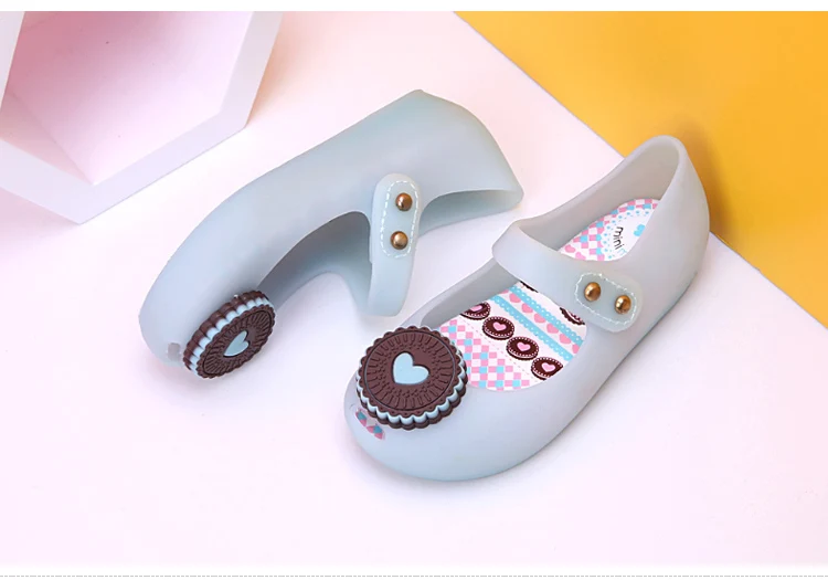 Cartoon Cracker Girls Sandals Fashion Cute Biscuit Children Shoes Waterproof Slip-resistant Wear-resistant Beach Kids Shoes 595 (6)