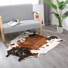 Мягкая Корова тема гостиная ковер 135x140 см спальня пол подстилки и коврики идеальный пледы ковер для кухни/гостиной/офиса