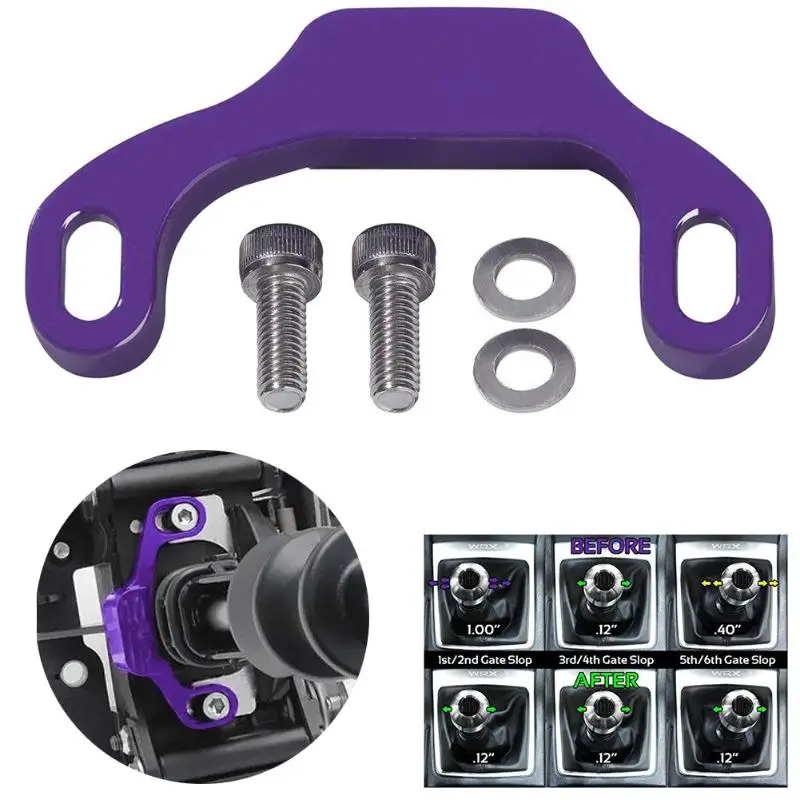 1Pcs Purple Shifter Stop Shift Linkage Bushing Bracket For Subaru WRX Outback Automobiles