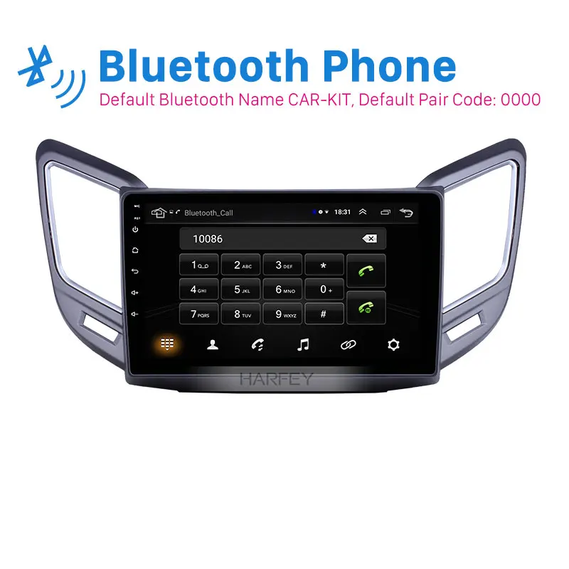Harfey Авторадио Bluetooth стерео 9 &quotHD Android 8 1 Автомобильный gps WiFi для Changan CS15 2016 2019