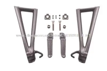 

Motorcycle Rear Silver Footrest Foot YZF R6 2006 - 2011 for YAMAHA YZFR6 Footrest Brackets