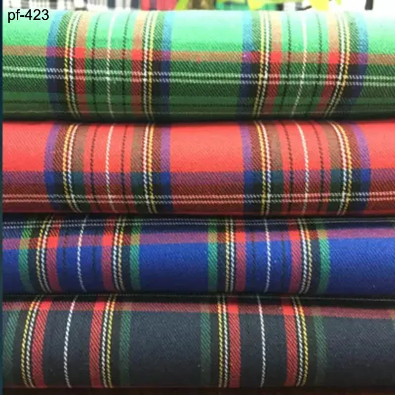 

Colour-matched Scottish College of England Twist Ground Christmas Checker Cotton School Clothing Fabric DIY