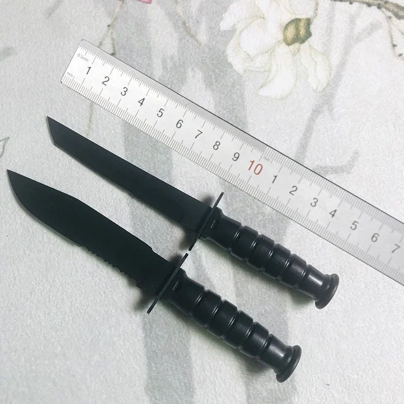 

CS COLD Steel Fixed Blade Knife Portable Necklace CS GO Knife Camp Outdoor Hike Woodworking Edc Pocket Self with sheath