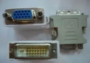 10 шт. DVI I 24 + 5 Pin папа к 15Pin Женский VGA SVGA видео конвертер адаптер для ПК монитору| |