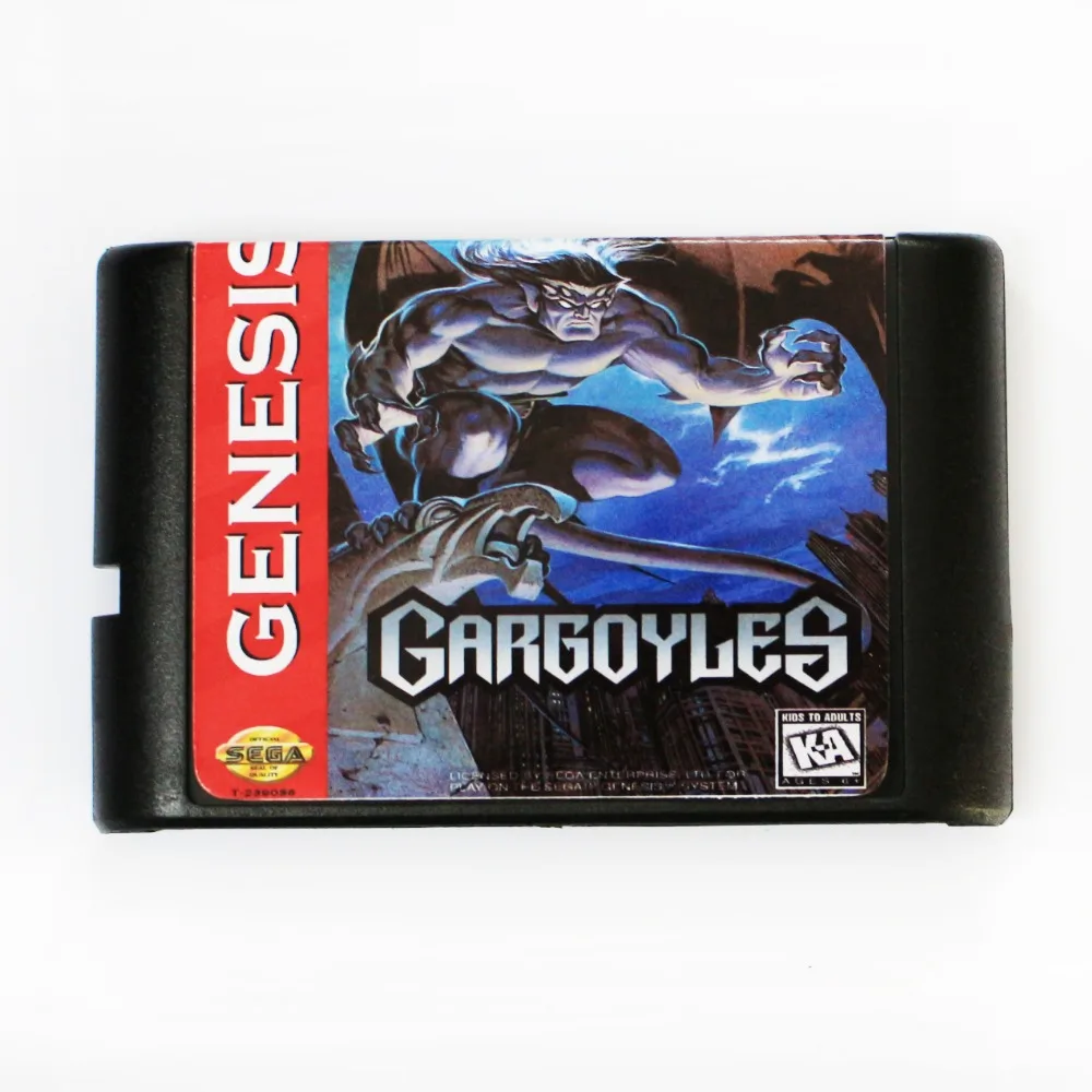 Gargoyles игровой картридж новейшая 16 бит игровая карта для sega Mega Drive/Genesis system