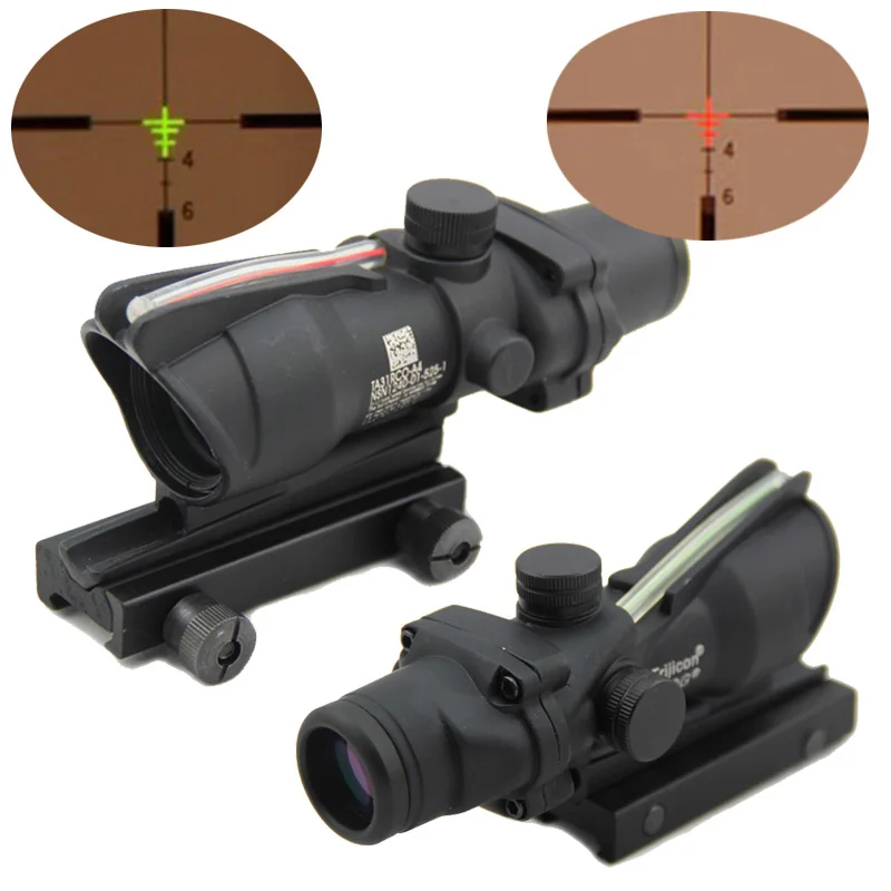 new arrival tactical hunting trijicon acog 4x32 fiber source