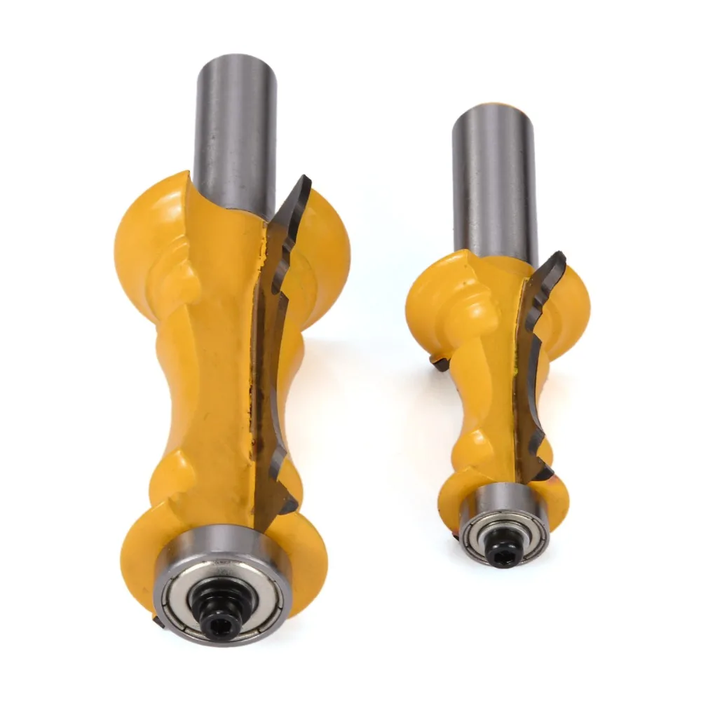 

2Pcs/set 1/2" Shank Router Bit Mitered Door & Drawer Molding Router Bit Set For Woodworking Tool