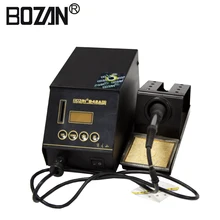 90 Вт Профессиональный ЖК-дисплей цифровой Температура Регулируемый Электрический паяльник для подключения к инструмент Бессвинцовая мини-паяльная станция AC220V BOZAN