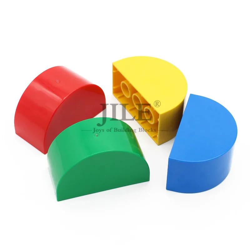 

Big Building Duplo Brick 2x4x2 Curved Top 31213 Creative Enlighten Large Particles Blocks Compatible with Accessories Kids Toys