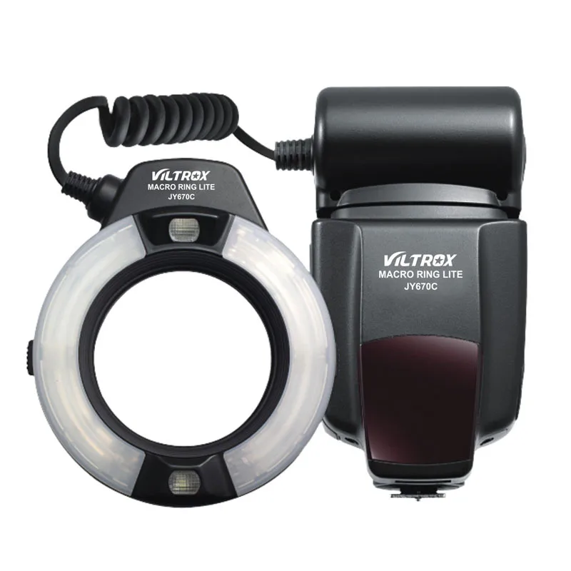 Viltrox JY 670C For Canon Pentax Olympus Camera Macro LED Ring Flash