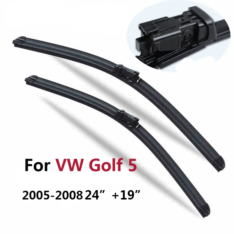 Щетки стеклоочистителя для Volkswagen Golf 5 6 Mk5 Mk6 (2005 2012) 24 и 19 дюймов|wiper blade|windscreen wiper