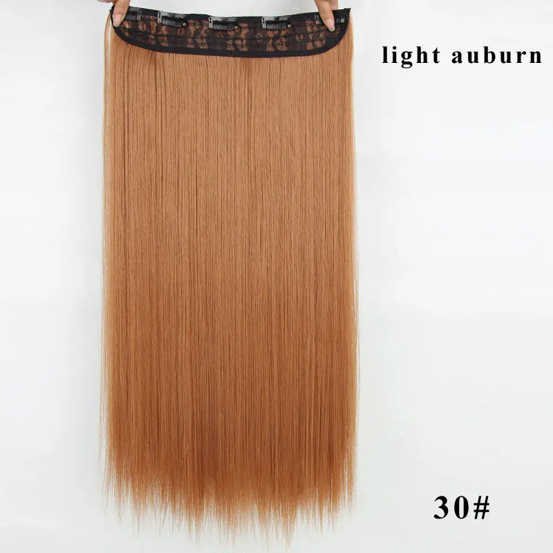 Длинные искусственные волосы, синтетические волосы на заколках для наращивания, натуральные волосы, волнистые волосы, блонд, коричневый, черный, AISI BEAUTY - Цвет: 30-D