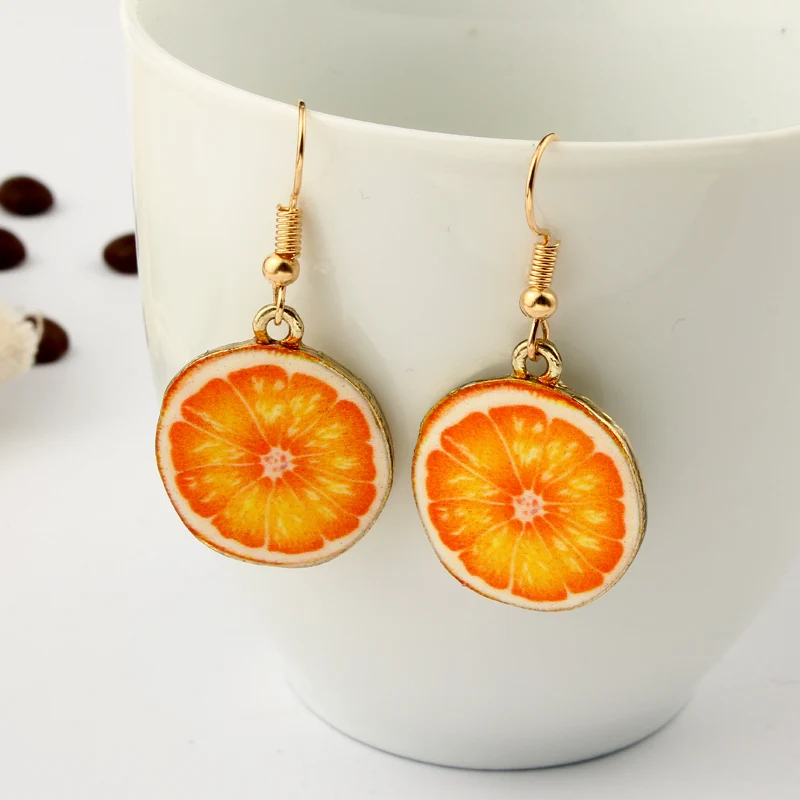 Buy Fruit Drop Earrings Fresh Strawberry Watermelon