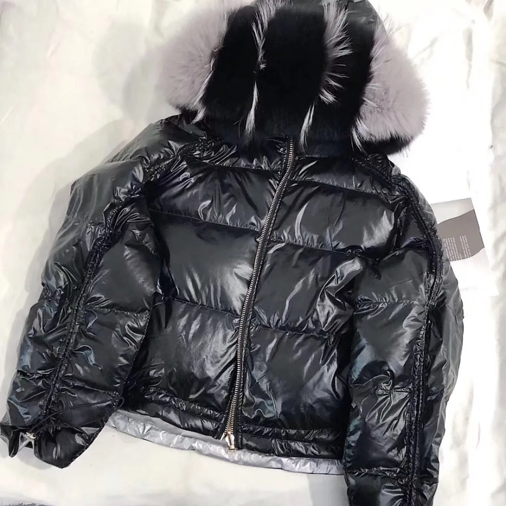 Women Winter Jacket Down Coat Real Fox Fur Collar Down Parka Outerwear Thick Warm Winter Clothing 2018 Fashion Duck Down Jacket