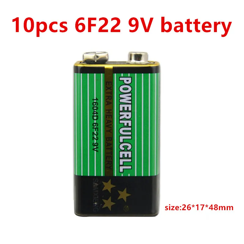 Самая низкая цена! 10x6F22 6lr61 9V сверхмощные сухие батареи не перезаряжаемые для