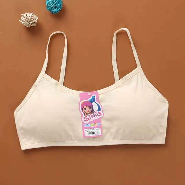 New Cotton Children Bra Young Teenagers Girl student Confortable thin