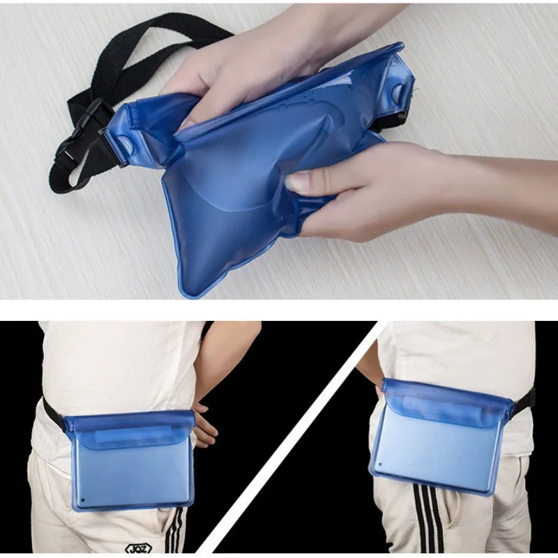 Водонепроницаемый Чехол сухой мешок чехол с поясным плечевым ремнем пакет синий и черный цвет