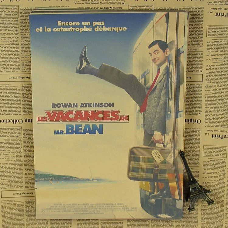 黄金週豆豆エージェントミスタービーン映画のポスターおかしいレトロクラフト紙絵 Poster Funny Posters Postersfunny Poster Aliexpress