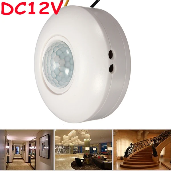 Get Ceiling Mount Motion Sensor Aliexpress Com High Sensitivity 12vdc Ceiling Mounted Pir Motion Sensor Light Switch Time Delay Occupancy