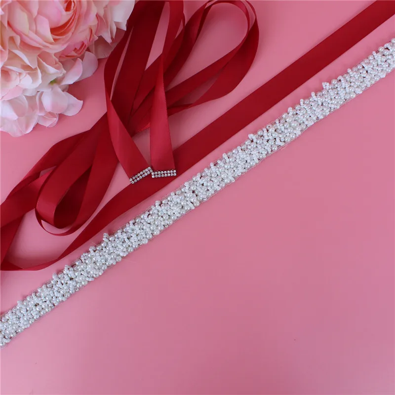 

YJWSXF Bridal Wedding Pearl Belt Gown Dinner Girdle
