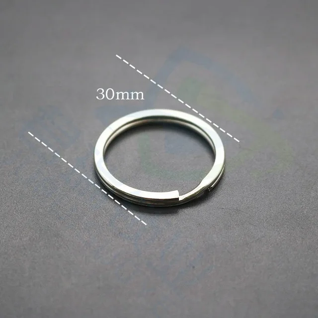 

KeyRing Round Split Key Rings Keychain Diameter 30MM Nickel Compass key ring keychain connector llaveros hombre chaveiro