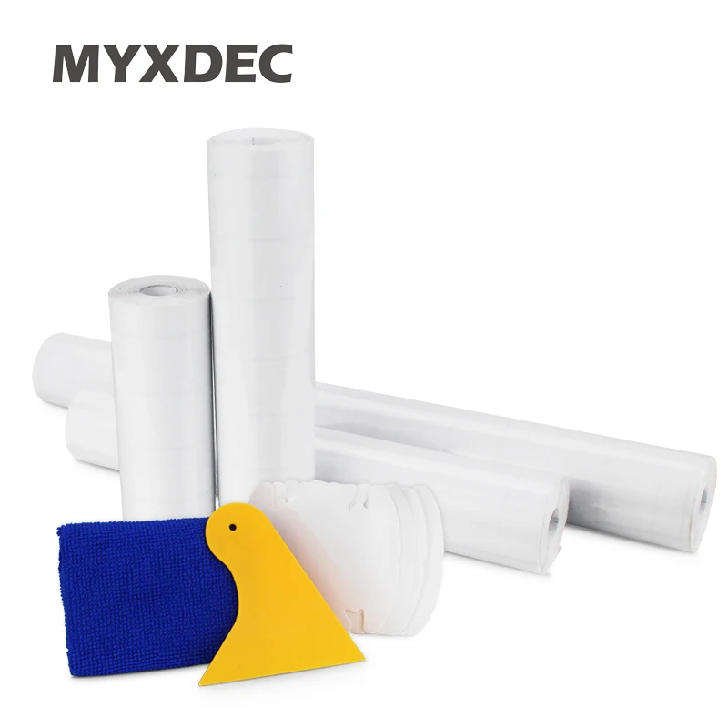10/15/20/30cm x5M Rhino Skin Sticker Car Bumper Hood Paint Protection Film PVC Vinyl Clear Transparence Film Thickness