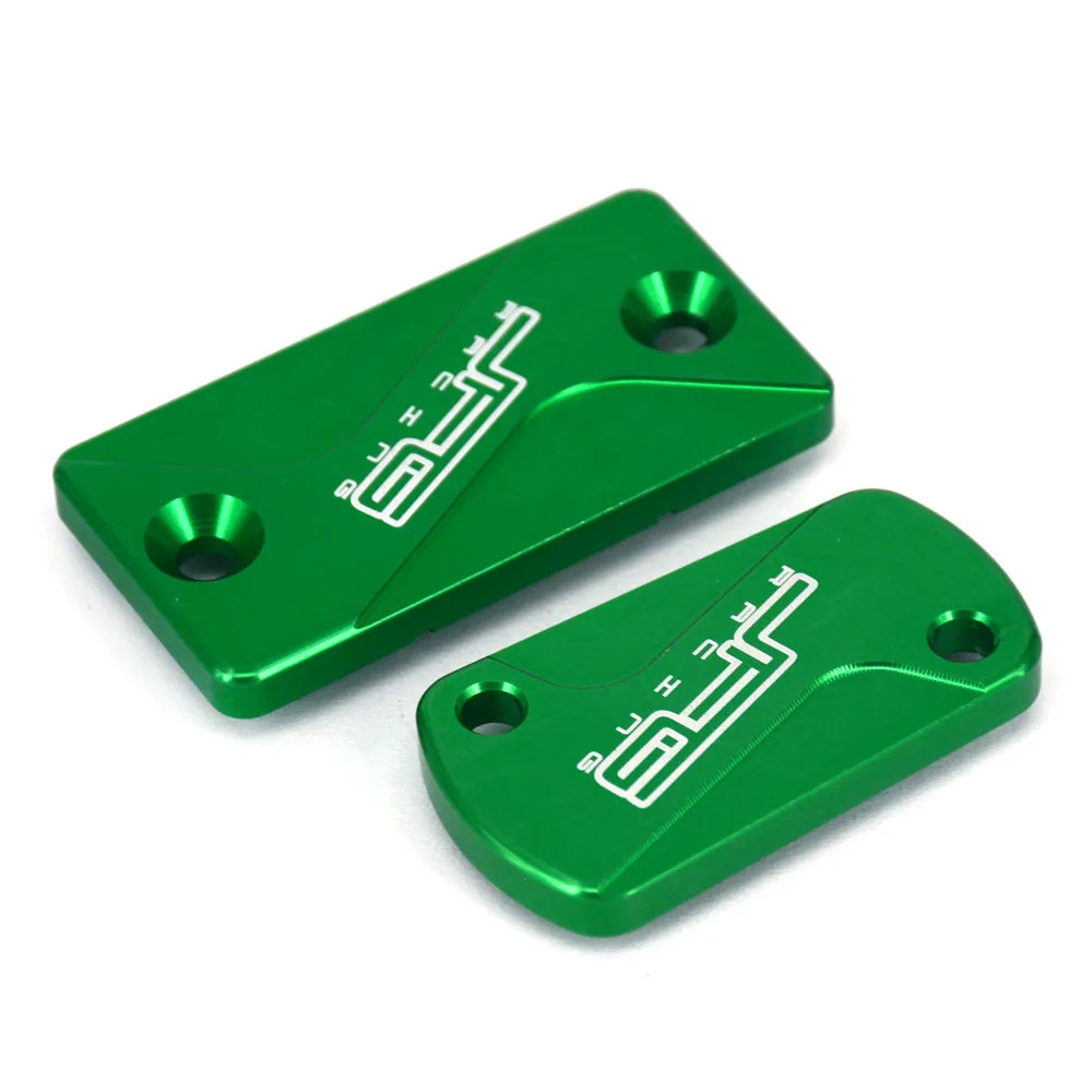 

CNC Motorcycle Front Rear Brake Fluid Reservoir Cap Cover For KAWASAKI KX125 KX250 KX250F KX450F KLX450R KX KLX 125 250 450 F R