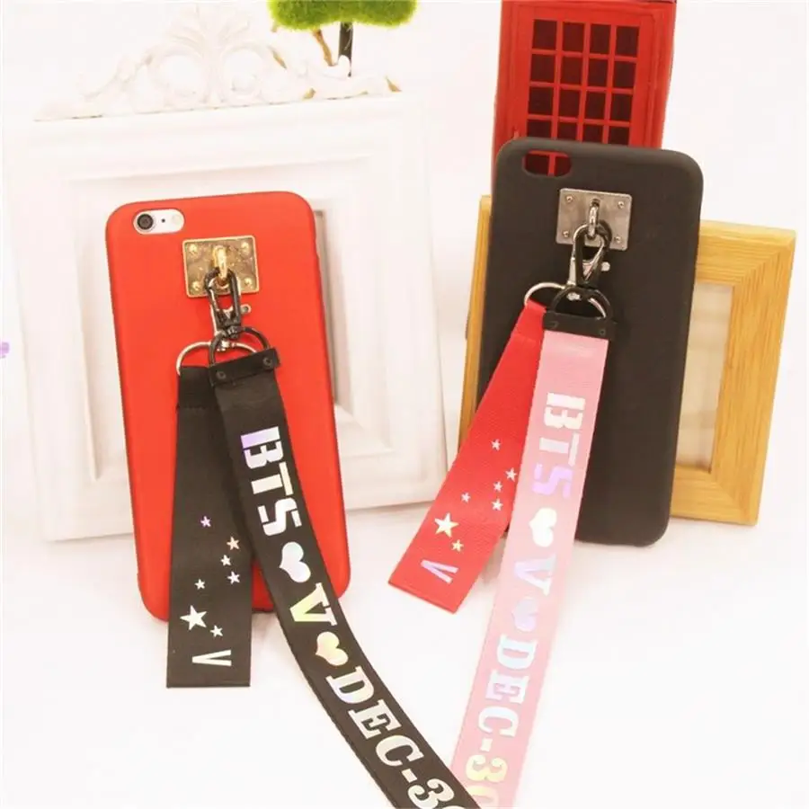 Kpop BTS Laser Long Lanyard Bangtan Boys JIMIN V SUGA Cute Name